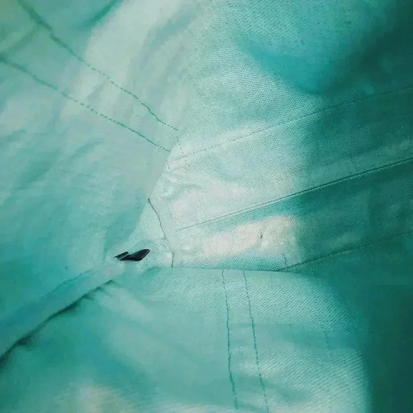 Stella & Dot Blue Diamond Printed Canvas Tote Bag - Picture 8 of 10